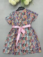 Детска рокля FND с панделка - Image 2