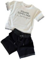 Детски комплект за момиче с къси панталони