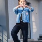 Детско дънково яке Minnie mouse